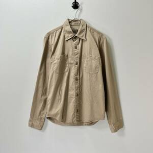 TENDERLOIN テンダーロイン XSサイズ ストライプ ワークシャツ コットン ブラウン