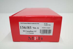 PJ56A◆現状品 MFH 1/43 K-752 フェラーリ Ferrari 156/85 Ver. A 1985 カナダ Canadian GP Multi-material kit モデルファクトリーヒロ