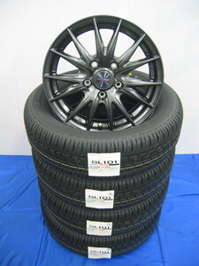 ブリヂストン タイヤ セイバーリング SL101 185/65R15 185/65-15 ＆ アルミホイール セット 新品 4本 2024年製 インボイス領収書 フリード