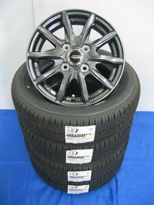 ブリヂストン 国産 低燃費 長持ち サマー タイヤ エコピア NH100C 155/65R13 155/65-13 & アルミホイール セット 新品 4本 即納 軽自動車用