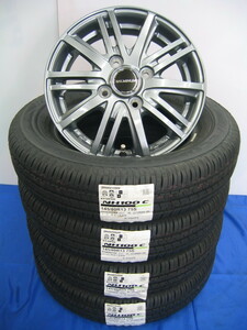 ブリヂストン 国産 低燃費 長持ち 夏 タイヤ エコピア NH100C 145/80R13 145/80-13 & アルミホイール セット 新品 4本 軽自動車用 領収書OK