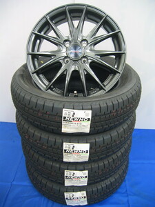 ブリヂストン 国産 サマー タイヤ ニューノ 165/65R15 165/65/15インチ ＆ アルミ ホイール セット 新品 4本 タフト ソリオ デリカ D2