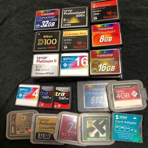  CompactFlash CF card 32GB 16GB etc. approximately 100 sheets summarize set 