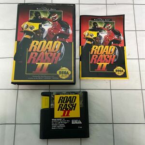 879/ 箱 説明書 海外ソフト ROAD RASHⅡ GENESIS 海外版 メガドライブ MD レトロ ゲームソフト