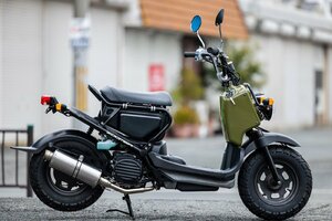 【限定販売】新品 ズーマー マフラー AF58 オーバルショット ソリッドチタンサイレンサー キャブ車 FI車共通対応 国内生産 カスタム パーツ