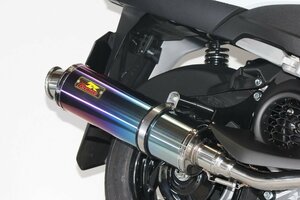 Realize アクシスZ バイクマフラー 2BJ-SED7J O2なし 22Racing チタン マフラー チタンブルーカラー バイク用品 フルエキ V-360-009-01