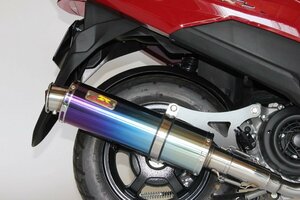 Realize アドレス125 バイクマフラー 2BJ-DT11A 2017年～2020年モデル対応 22Racing チタン マフラー ブルーカラー カスタム V-354-009-01