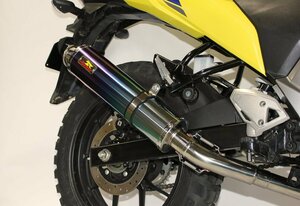 Vストローム250SX バイクマフラー 8BK-EL11L Aria アリア チタン カールタイプ (TypeC) マフラー リアライズ スズキ V-521-FE-001-01