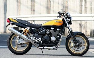 Realize ゼファーχ バイクマフラー ZR400C 1996年モデル～ アリア ステンレス カールタイプ (TypeC) マフラー パーツ V-503-SO-003-01