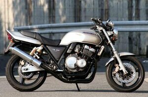 Realize CB400SF バイクマフラー NC31 NC39 アリア ステンレス スラッシュタイプ (TypeS) マフラー リアライズ パーツ V-502-SO-003-02