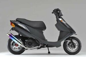 Realize アドレスV125S/G バイクマフラー EBJ-CF4EA EBJ-CF4MA O2センサー車可 22Racing チタン ブルー マフラー カスタム V-313-009-01