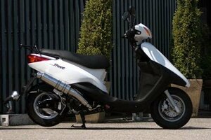 Realize アクシストリート バイクマフラー EBJ-SE53J XC125E 2009年～2015年モデル対応 イグジスト ステンレス マフラー V-319-010-00