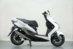 Realize シグナスX バイクマフラー 台湾5期仕様 O2センサー対応 ゼスタ ステンレス マフラー カスタム パーツ シルバーカラー V-315-013-00