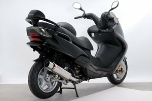 ROSSO マジェスティ125 バイクマフラー 5CA キャブ車・FI車共通 ライネス ステンレス マフラー カスタム パーツ V-02-007-00