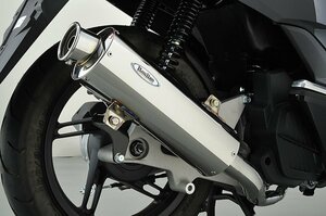 Realize PCX125 PCX150 バイクマフラー EBJ-JF56/EBJ-JF28後期モデル/JBK-KF12/JBK-KF18 フルブースト ステンレス マフラー 329-008-00