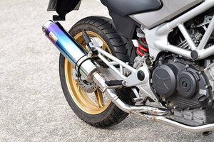 Realize VTR250 VTR-F Type LD バイクマフラー JBK-MC33 2009～2016年モデル対応 FI車専用 アリア チタン スラッシュ V-515-FE-001-02