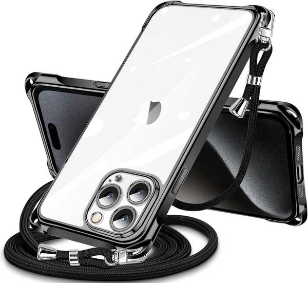 【注目商品】ショルダー iPhone15pro クリア max スマホケース アイフォン15ProMax カバー ケース 肩掛け 