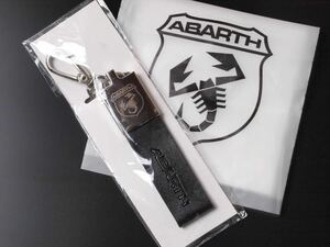 * not for sale abarth * original cow leather key holder *. seal set new goods unused 