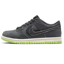 ☆NIKE DUNK LOW SE GS HALLOWEEN 濃灰/黄緑 23.5cm ナイキ ダンク ロー SE グレードスクール ハロウィン DQ6215-001_画像3