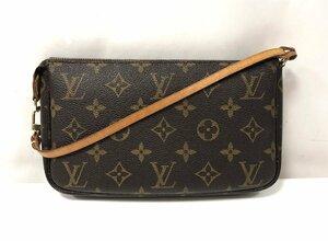 ★ルイヴィトン LOUIS VUITTON モノグラム ポシェット アクセソワール M51980 ハンドバック ポーチ レザー 中古★002960