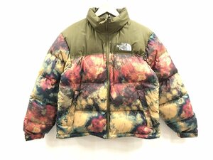 ★ THE NORTH FACE ノースフェイス ヌプシジャケット ダウンジャケット NF0A5IX4 サイズM マルチカラー カーキ系 メンズ 中古★003422