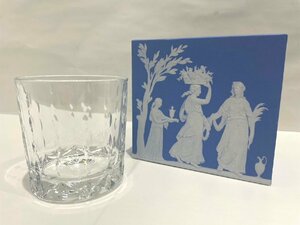 ★【未使用保管品】WEDGWOOD ウェッジウッド ティアドロップ クリスタル タンブラー 口径約8cm ブランド食器★003658