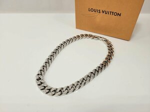 ★LOUIS　VUIITON　ルイヴィトン　M69987　コリエ　LVロゴチェーンリンクス　ネックレス　シルバーカラー　付属品有　中古★003876