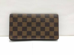 ★ ルイヴィトン LOUIS VUITTON モノグラム ポルトカルトクレディ M60825 長財布 ウォレット 二つ折り ブラウン 中古★003086