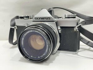 ★OLYMPUS オリンパス 一眼レフフィルムカメラ OM-1 単焦点レンズ付き 50mm 動作未確認 ジャンク★003975