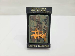 ★【未使用保管品】　ZIPPO　Stussy　ジッポ　ストゥーシー　迷彩　オイルライター　喫煙グッズ★004044