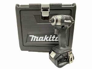 ★makita マキタ 充電式インパクトドライバ TD173DRGXB バッテリー2個 18V 電動工具 ブラック 【未使用保管品】★004162