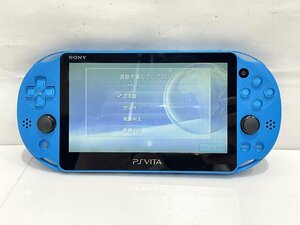*SONY Sony PS Vita PCH-2000 blue portable game machine operation verification ending translation have Junk *004168