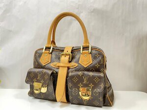 ★LOUSI VUITTON ルイヴィトン モノグラム マンハッタGM M40025 ハンドバッグ ブラウン系 中古★003568