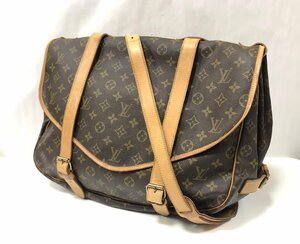 ★LOUIS VUITTON ルイヴィトン モノグラム ソミュール43 M42252 ショルダーバッグ 斜め掛け ブラウン系 中古★003934