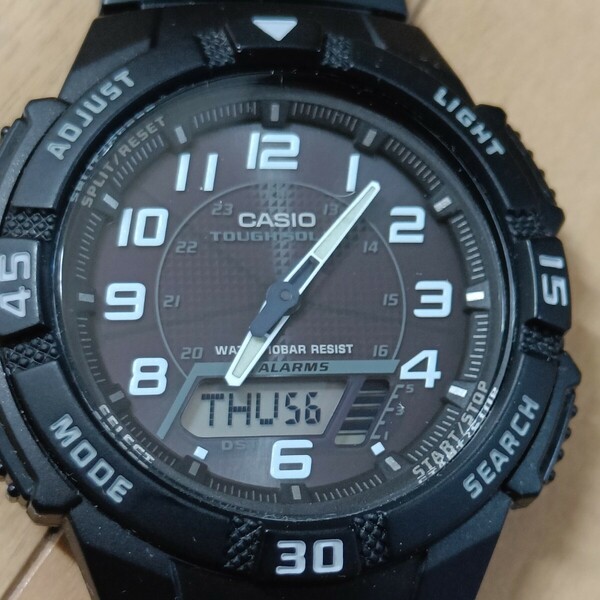 CASIO collection AQ-S800W カシオ ソーラー腕時計