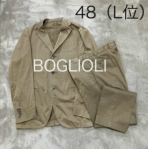 BOGLIOLI ボリオリ　COAT セットアップ　ベージュ　48 L位　メンズ　イタリア　春夏　本切羽