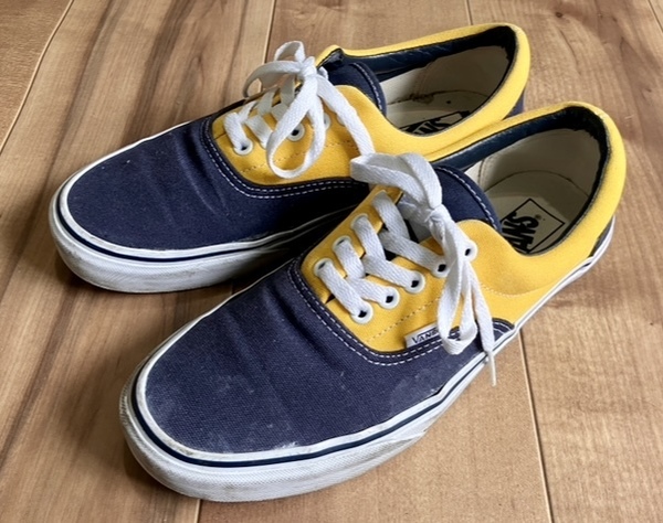 VANS バンズ ERA エラ ネイビー×イエロー US9 27cm