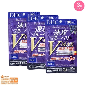 DHC 速攻ブルーベリー V-MAX 30日分追跡あり 3個セット 送料無料