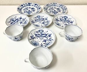 【中古】【中皿・小皿6点セット】マイセン/プレート /食器 /カップ 