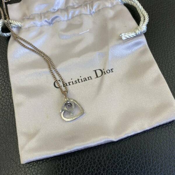 Christian Dior クリスチャンディオール アクセサリー ロゴネックレス ハート 保存袋 レディース ファッション おしゃれ 人気 アイテム