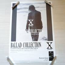 X JAPAN V⑫ 告知 ポスター BALLAD COLLECTION Forever Love グッズ hide yoshiki_画像1