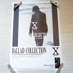 X JAPAN V⑫ 告知 ポスター BALLAD COLLECTION Forever Love グッズ hide yoshiki