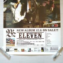 B'z A⑰ 発売告知 ポスター ELEVN 11TH ORIGINAL ALBUM 美品 グッズ 稲葉浩志_画像3