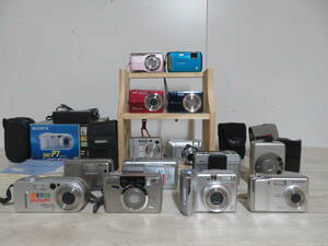  beautiful goods great number! CASIO EXILIM / Panasonic LUMIX / Canon / SONY / PENTAX / OLYMPUS etc. model various total 14 pcs indoor keeping goods addition image equipped 
