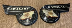 KAWASAKI Kawasaki бак эмблема Vintage левый и правый в комплекте 
