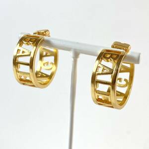  Balenciaga BALENCIAGA lady's hoop earrings Gold 