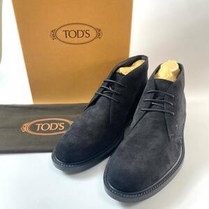 未使用 トッズ TOD's メンズ デザートブーツ メンズ スエード 5A XXM45A00D80RE0 B999 箱付