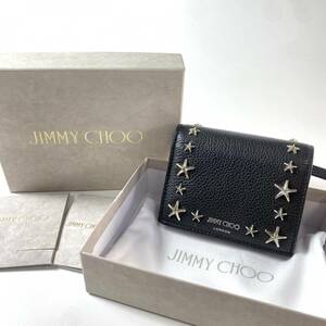 美品 ジミーチュウ JIMMY CHOO レディース 折り財布 ミニ財布コンパクトウォレット