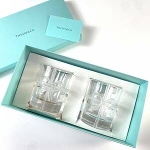 ティファニー Tiffany リボン ペア グラス 6036 7248 箱付