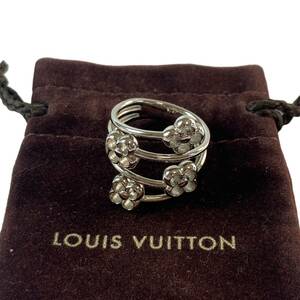  Louis Vuitton LOUIS VUITTON женский кольцо M00239 кольцо серебряный сумка для хранения есть #14